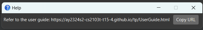 help message